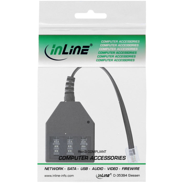 Adaptador Inline Tae Rj11 6p4c Macho A Tae Nfn Hembra