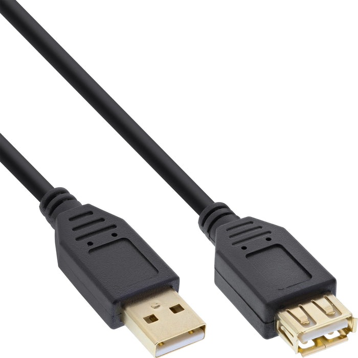 Cable Alargador Inline Usb 2.0 Tipo A Macho A A Hembra Negro 2m