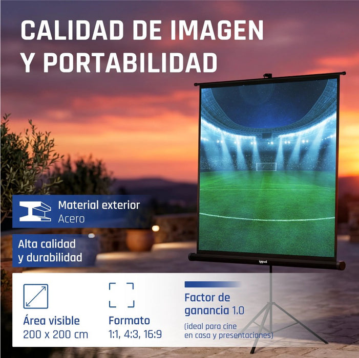 EAN 8435364308509 - iggual PSITS200 pantalla de proyección 2,82 m (111") 1:1 imagen 3
