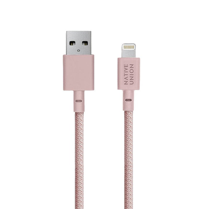 Native Union Belt Cable Usb-A To Lightning 1,2m Rose