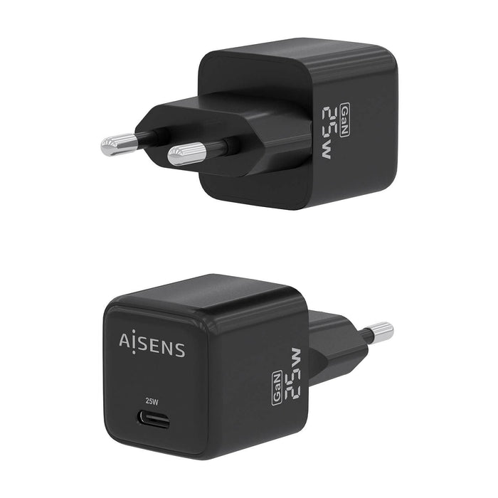 EAN 8436574709490 - AISENS ASCH-25W1P013-BK cargador de dispositivo móvil Universal Corriente alterna Carga rápida Interior imagen 3