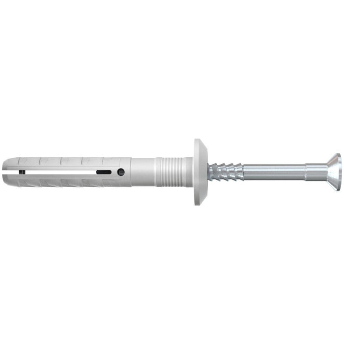 EAN 4006209503386 - Fischer 50338 tornillo de anclaje y taco 100 pieza(s) Juego de enchufes de pared y tornillos 30 mm imagen 1