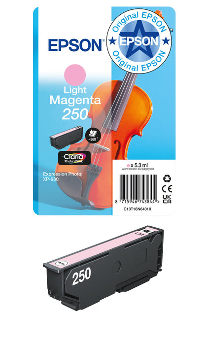 EAN 8715946743585 - Epson 250 Violin Claria Photo HD cartucho de tinta 1 pieza(s) Original Rendimiento estándar imagen 2