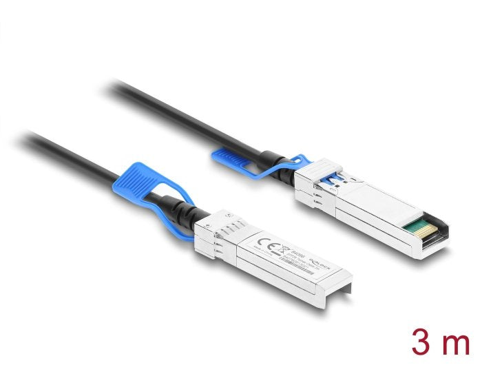 Delock Twinax Cable Sfp28 Conector Macho A Sfp28 Conector Macho 25 Gbps 3 M