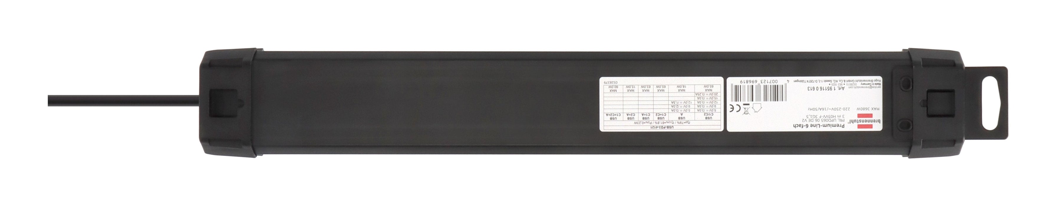 Brennenmuhl Premium-Line 6fach Negro *De*