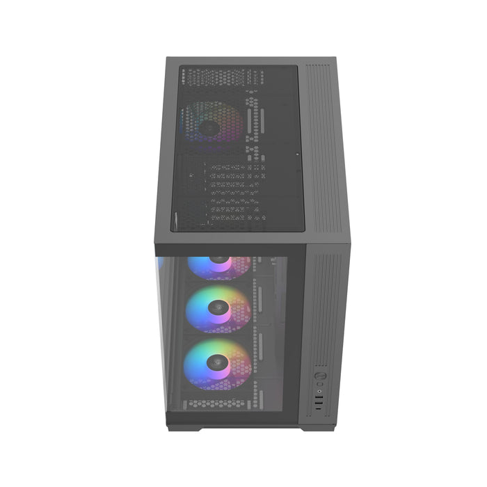 Sama V52 Atx Mid-Tower Atx Pc Case Black Retail
