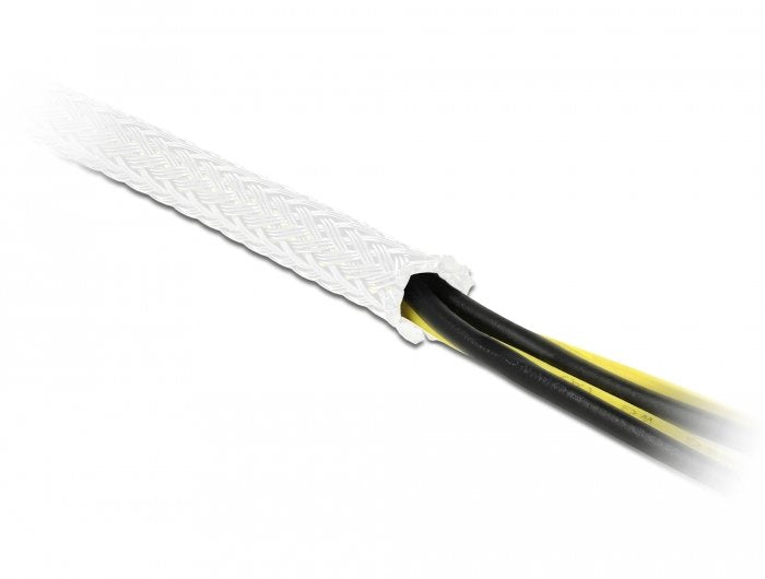Delock Funda Trenzada 5 M X 19 Mm Blanco