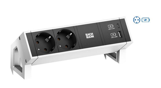 EAN 4057298083747 - Bachmann Desk 2 base múltiple 2 salidas AC Interior Negro, Blanco imagen 1