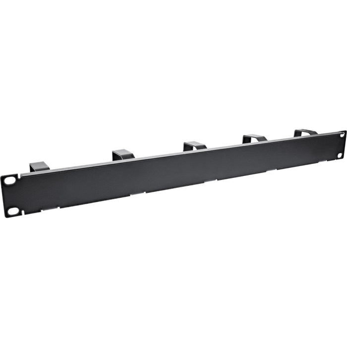Panel De Gestión De Cables Inline De 19", 5 Soportes Pequeños, Ral9005, Negro