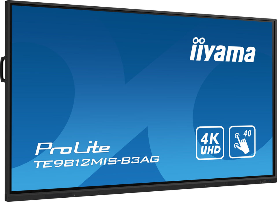 EAN 4948570123728 - iiyama TE9812MIS-B3AG pantalla de señalización Diseño de quiosco 2,48 m (97.5") LCD Wifi 400 cd / m² 4K U imagen 3