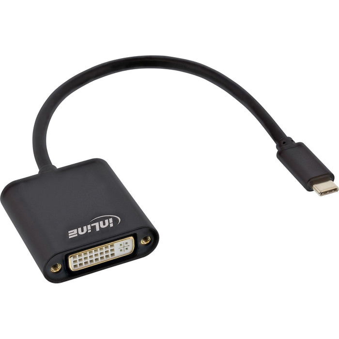 Adaptador Usb Inline, Usb Tipo C Macho A Dvi Hembra (Modo Dp Alt), Negro, 0,2 M