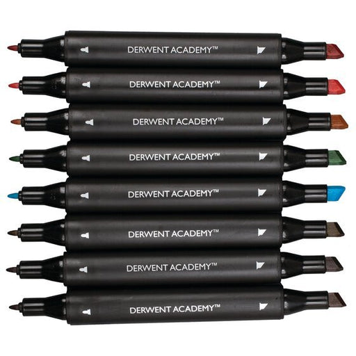 EAN 0043100982081 - Derwent Academy marcador 8 pieza(s) Punta de cincel Multicolor imagen 2