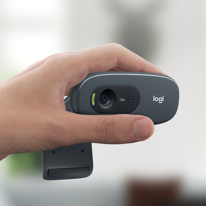 EAN 5099206064201 - Logitech 960-001063 cámara web 3 MP 1280 x 720 Pixeles USB Gris, Gris Oscuro imagen 6