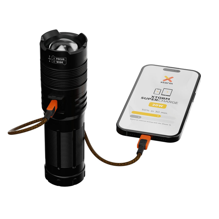 Xtorm Taschenlampe-Powerbank 10.500mah Schwarz