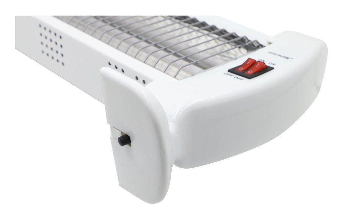 EAN 8436568813066 - THULOS ET-QH14 calefactor eléctrico Interior Blanco 1200 W Calefactor eléctrico de cuarzo imagen 3