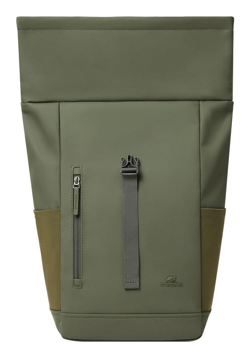 EAN 4260709015637 - Rivacase Eden mochila Mochila de viaje Oliva cuero PU, Poliéster, Tereftalato de polietileno reciclado (r imagen 4