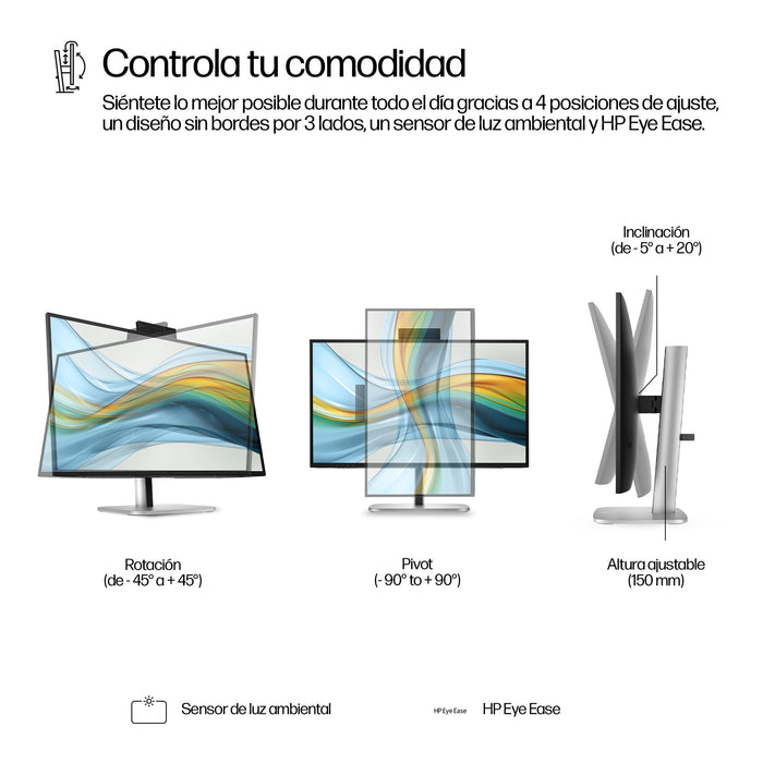EAN 5715063749593 - HP Series 5 Pro 27 inch QHD pantalla para PC 68,6 cm (27") Quad HD LCD Negro imagen 6