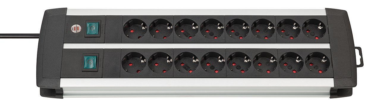 EAN 4007123650446 - Brennenstuhl 1391000916 base múltiple 3 m 16 salidas AC Interior Negro, Blanco imagen 1