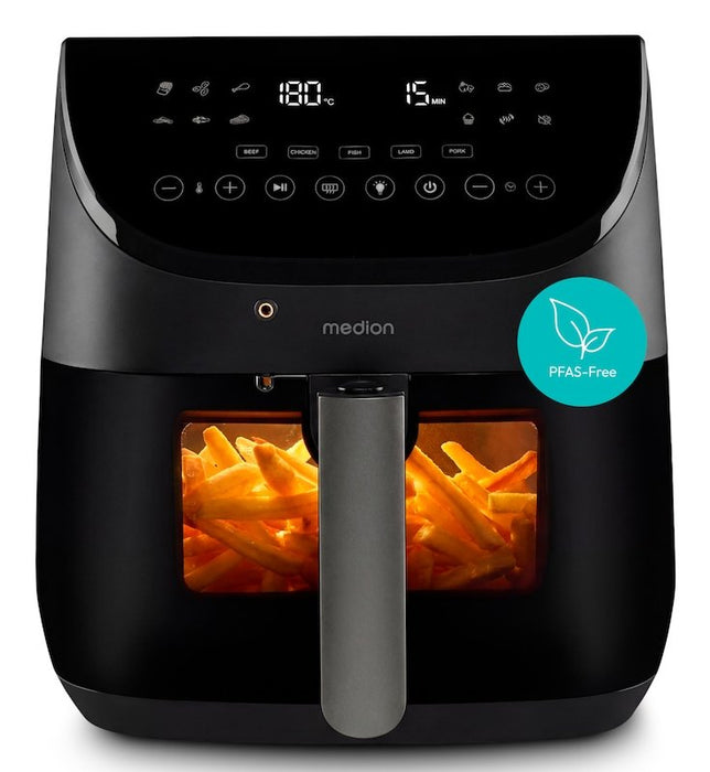 Medion Heissluftfriteuse Life X20 Md 13060 Xl (Negro, 1.700 Watt, Korb 6,6 Liter) 50078720