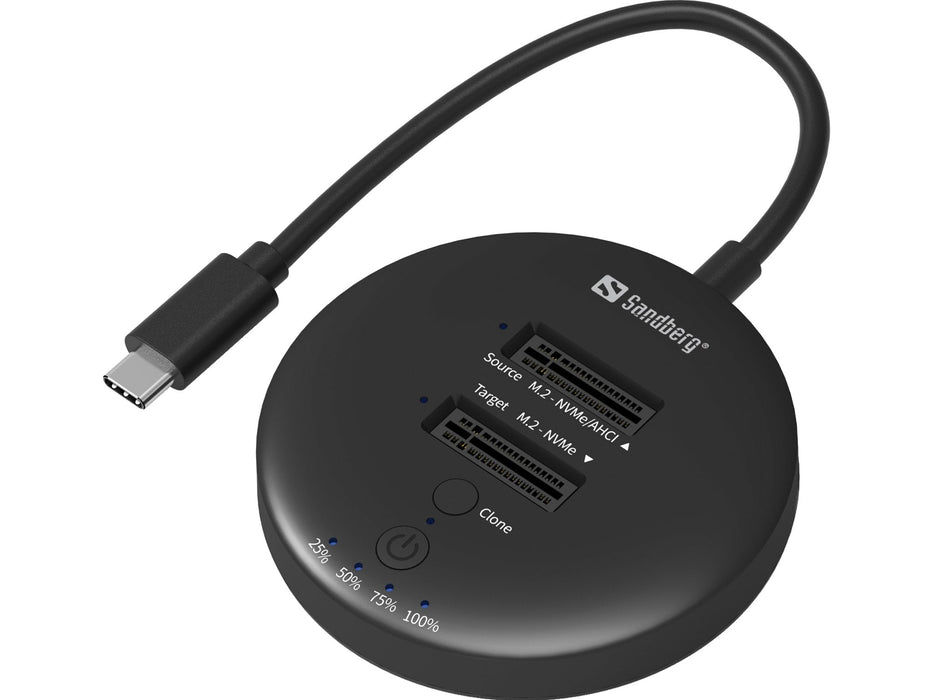Sandberg 136-72 Base De Conexión Para Disco Duro Usb 3.2 Gen 2 (3.1 Gen 1) Type-C Negro
