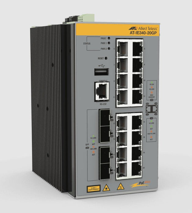 16x10/100/1000t 4x100/1000x Sfpcpnt Indl Eth L3+ Switch Poe+Taa Com