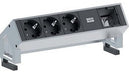 EAN 4016514043408 - Bachmann DESK 2 base múltiple 0,2 m 3 salidas AC Negro, Acero inoxidable imagen 1