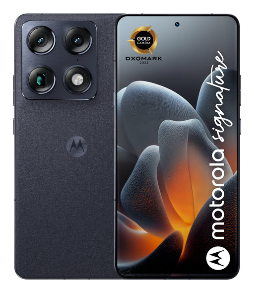 EAN 840493604886 - Motorola signature 17,2 cm (6.78") SIM doble Android 16.0 5G USB Tipo C 16 GB 512 GB 5200 mAh Azul oscuro imagen 1