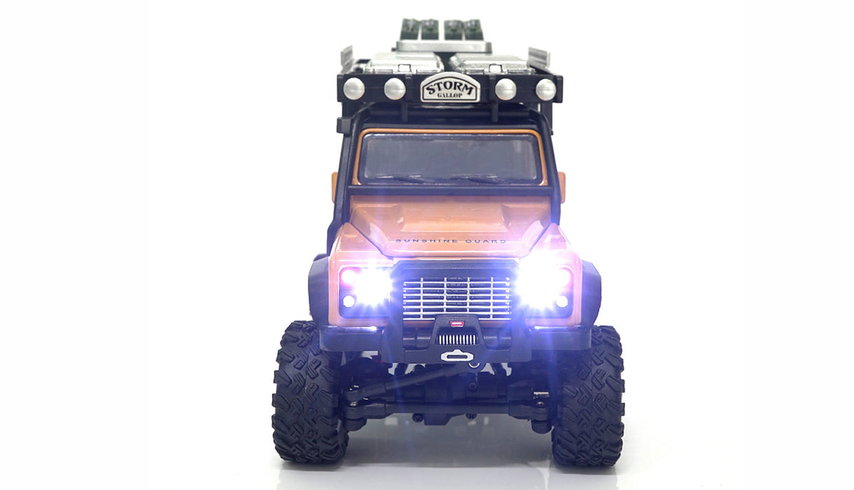 EAN 4260768510005 - Amewi D90X28 Metall Scale Crawler gelb modelo controlado por radio Camión oruga Motor eléctrico 1:28 imagen 8