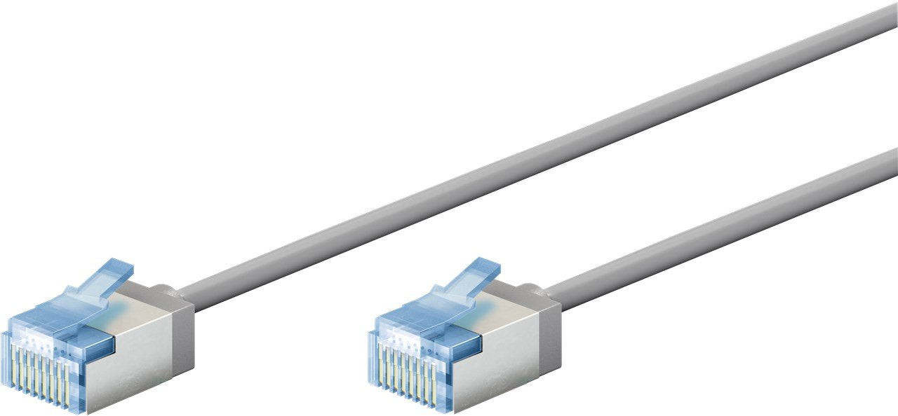 Cable Goobay Lan Cat6a 1m Gris