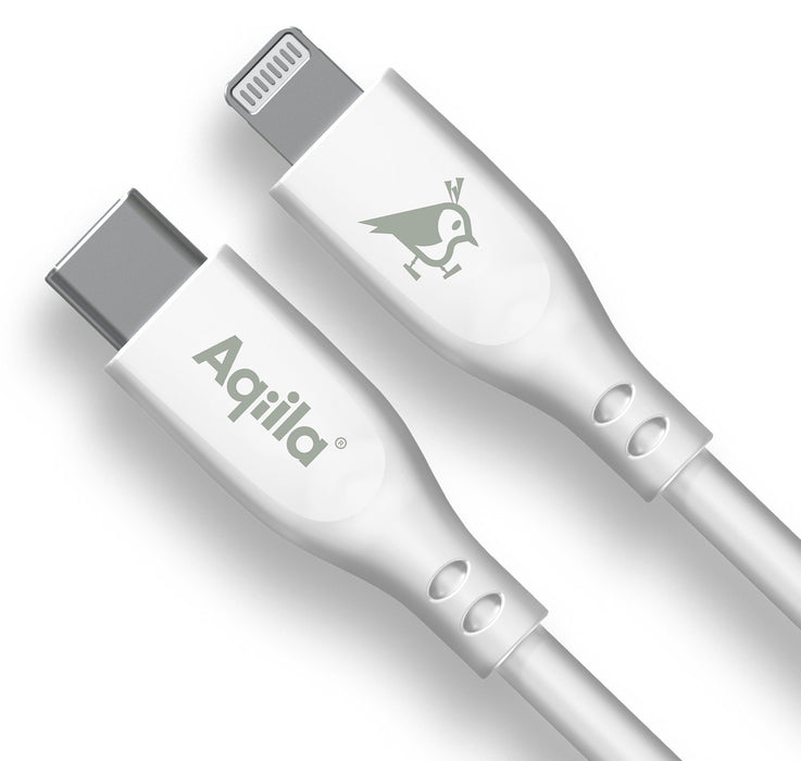 EAN 8716778931836 - Aqiila Cablebird CS21 cable USB USB 2.0 1 m Lightning USB C Blanco imagen 2