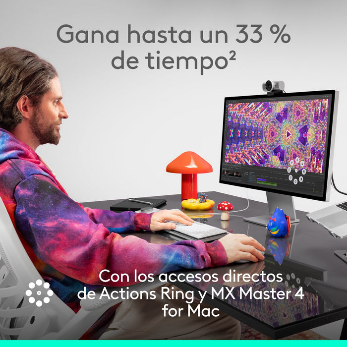 Ratón Logitech 910-007577 / Mx Mamer 4 For Mac Negro