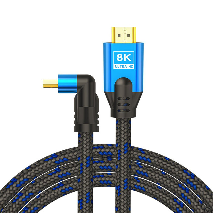 EAN 5901986046332 - Savio CL-147 Kabel HDMI v2.1, ktowy,1.8m, mied, oplot baweniany, metalowe wtyczki cable HDMI 1,8 m HDMI t imagen 1
