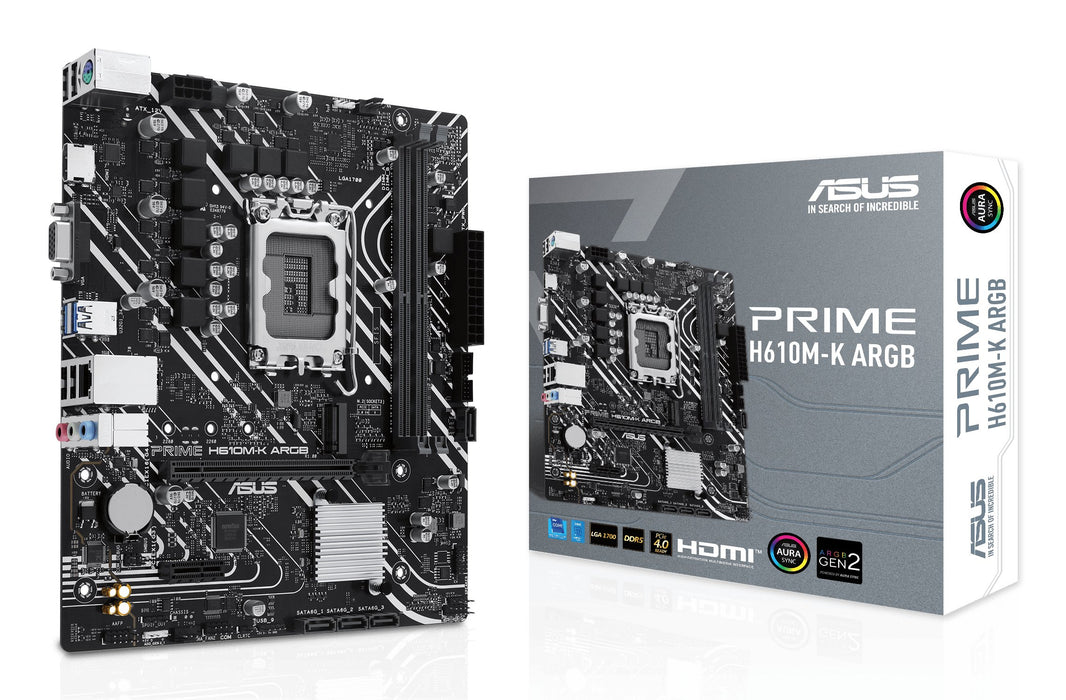 EAN 4711387313350 - ASUS PRIME H610M-K ARGB Intel H610 LGA 1700 micro ATX imagen 1
