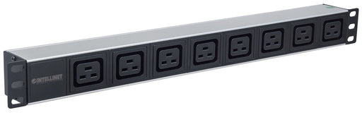 EAN 0766623163613 - Intellinet 163613 unidad de distribución de energía (PDU) 8 salidas AC 1U Negro, Plata imagen 2