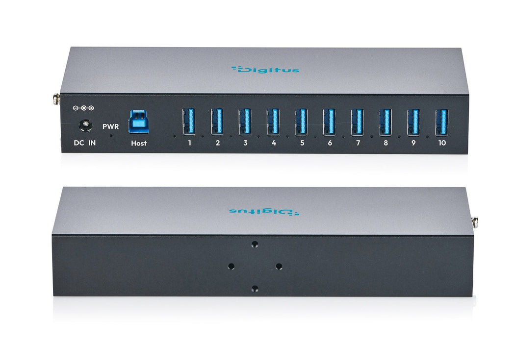 Digitus Usb-A-Hub 10-Port 3.2->10xusb A Industrial