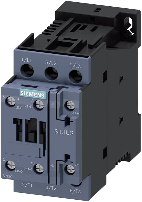 Siemens 3rt20231bb40 Schtz Ac-3 4kw 400v 1s+1 24vdc 3p S0