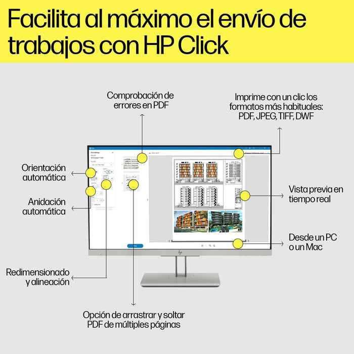 Impresora Hp Designjet Multifunción Postscript T2600 36 Pulgadas