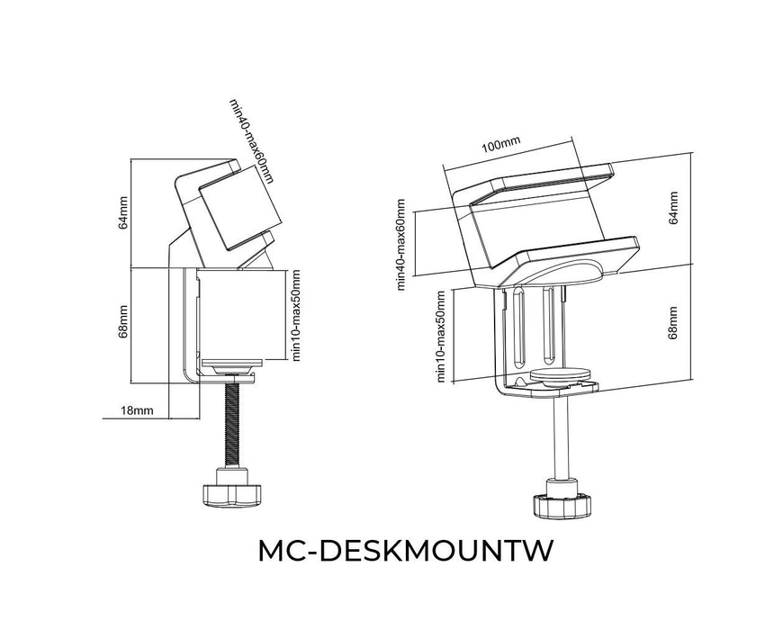 EAN 5715328014244 - Microconnect MC-DESKMOUNTW no categorizado imagen 3