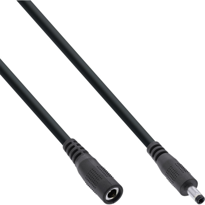 Cable De Extensión De Cc Inline, Enchufe De Cc Macho/Hembra 4,0x1,7 Mm, Awg 18, Negro, 5 M