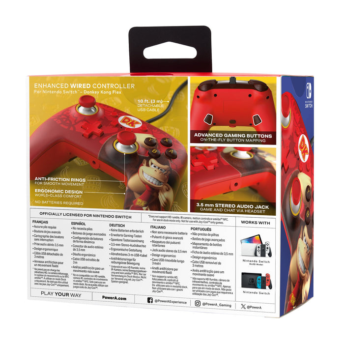 EAN 0617885089916 - PowerA Enhanced Rojo USB Gamepad Analógico/Digital Nintendo Switch, Nintendo Switch OLED imagen 10