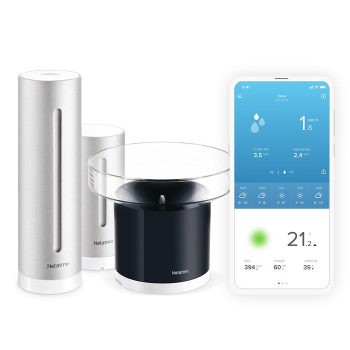 Netatmo Zestaw Stacja Pogodowa + Deszczomierz