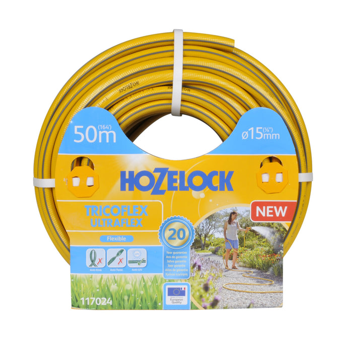 EAN 3506111170245 - Hozelock 117024 manguera de jardín 50 m PVC Gris, Amarillo imagen 1