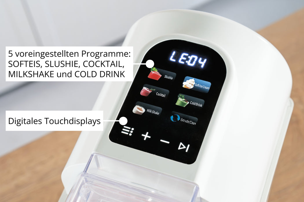 Unold 48965 Sofia Schwarz 2in1 Slush- & Softeismaschine