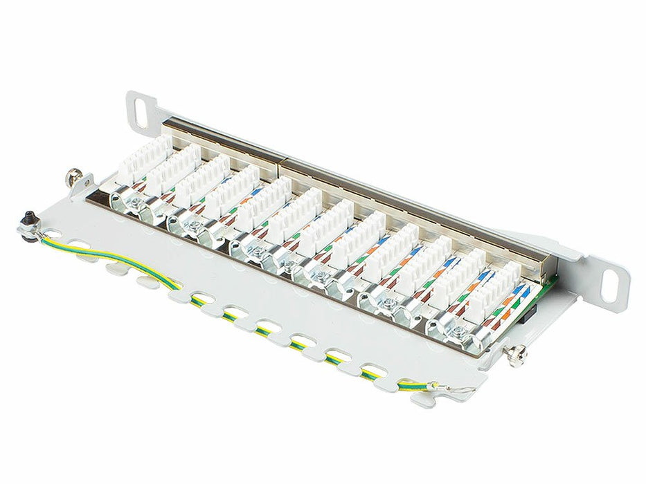 Good Connections Patchpanel 10"Cat. 6 12-P. 0,5he Lichtgr.