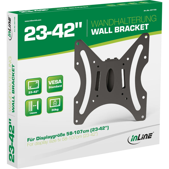 Soporte De Pared Inline Para Tft 58-107 Cm 23 - 42" Máx. 30 Kg