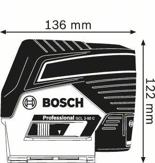 EAN 3165140865593 - Bosch GCL 2-50 C Nivel de línea/punto 20 m 650 nm (<1 mW) imagen 6