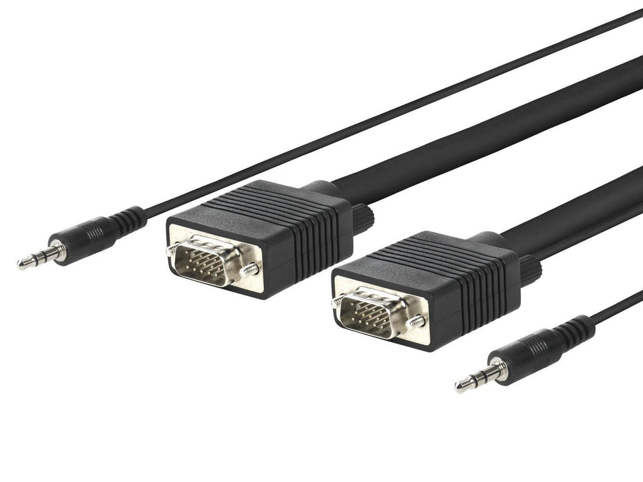 Microconnect Mongg7bmj Adaptador De Cable De Vídeo 7 M Vga (D-Sub) + 3,5mm Negro