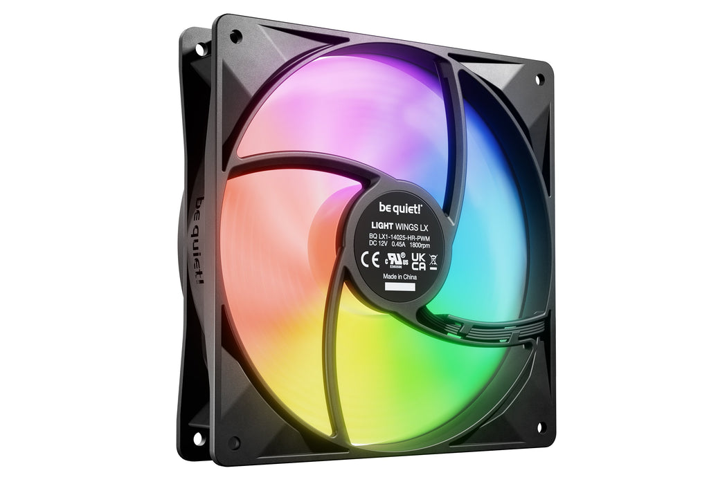 EAN 4260052191682 - be quiet! LIGHT WINGS LX 140mm PWM High Speed 3-Pack Black Carcasa del ordenador Ventilador 14 cm Negro 3 imagen 4