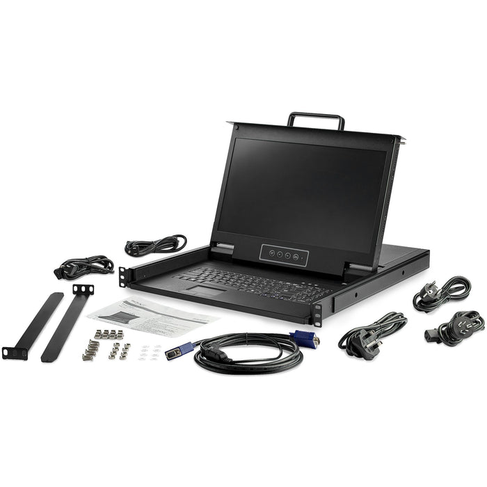 EAN 0065030872478 - StarTech.com RKCONS17HD consola de rack 43,9 cm (17.3") 1920 x 1080 Pixeles Acero Negro imagen 6