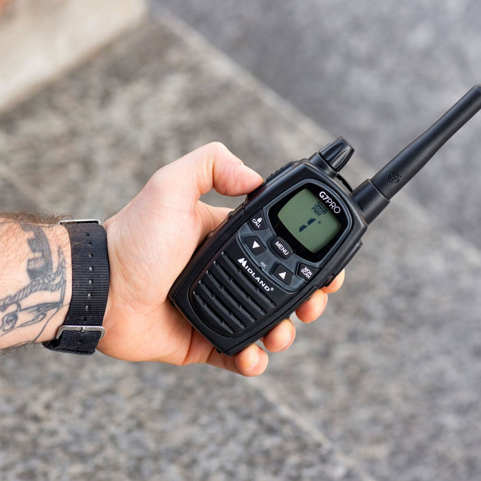 EAN 8011869201950 - Midland G7 Pro Walkie Talkie two-way radios 69 canales 446.00625 - 446.09375 MHz Negro imagen 5
